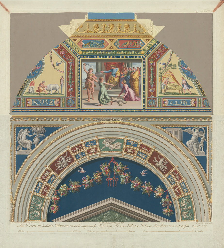 Ad Testem in judicio: A Spectacular Lunette from the Vatican Loggia by Raphael, 1772-1774
