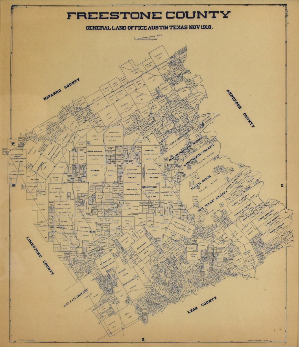 Freestone County, Texas General Land Office 1918 The Antiquarium