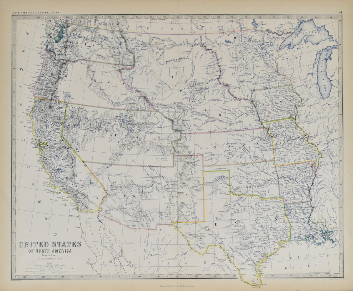 United States of North America (Western States): Johnston c. 1900 – The ...