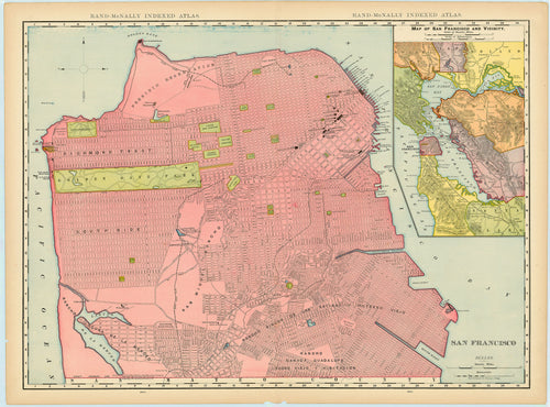 Old map of San Francisco