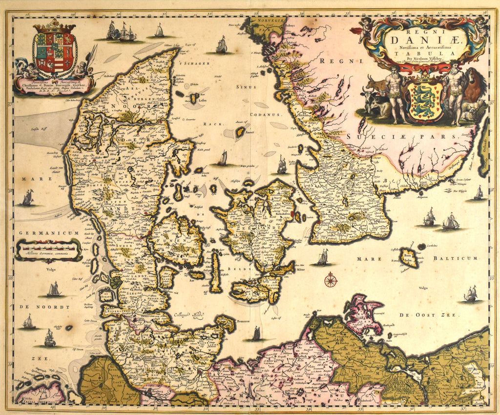 Regni Danieae Novissima et Accuratissima Tabula: Visscher 1680