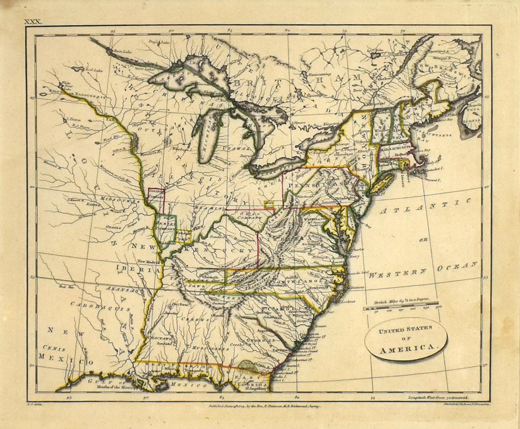 United States of America: Rev. E. Patteson 1804