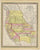 Old map of the United States west coast