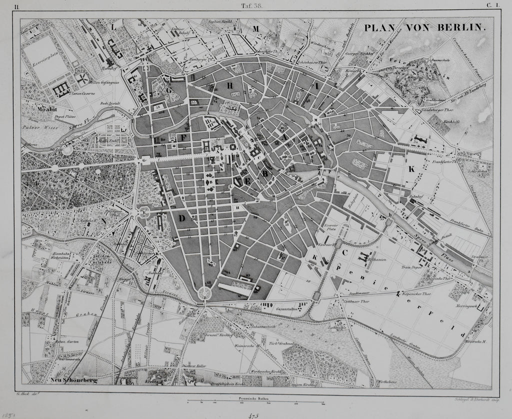 Plan Von Berlin: Heck 1851