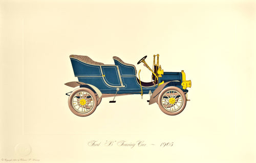 Old automobile print