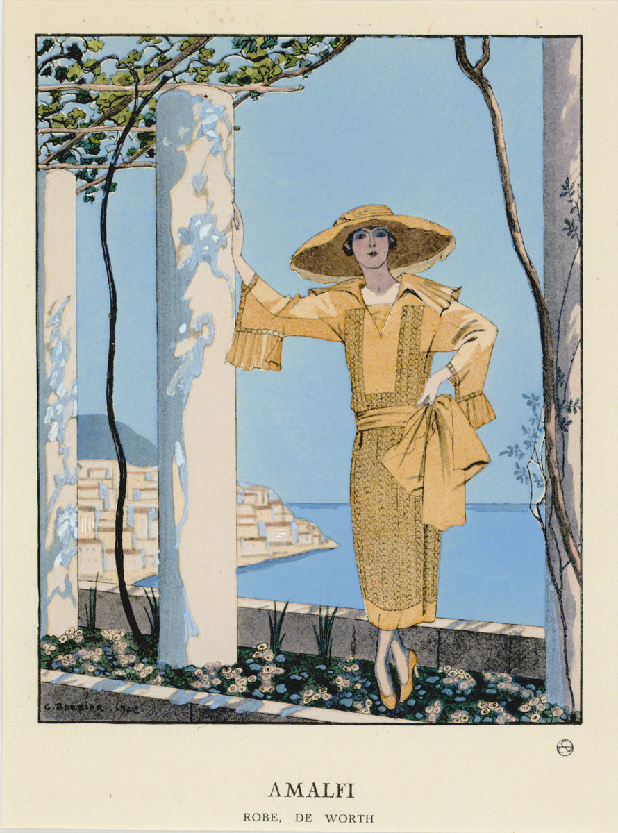 Gazette offers du Bon Ton Art Original Print No.10, 7.5 x 9.5 inches, Année 1920, Planche 74, Circe Robe du soir