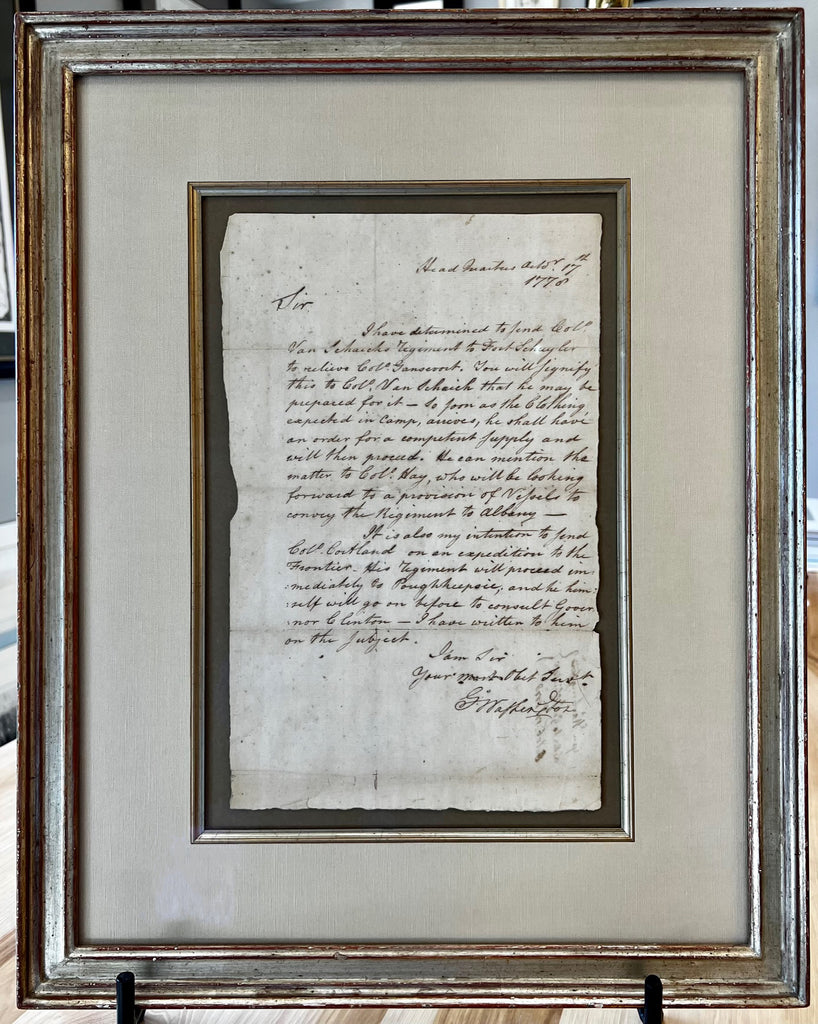 General George Washington Signed Military Dispatch: 1778
