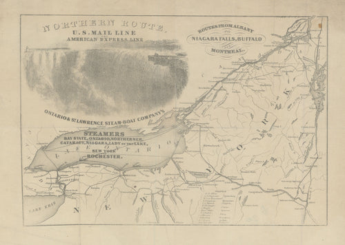 Old map of Lake Ontario