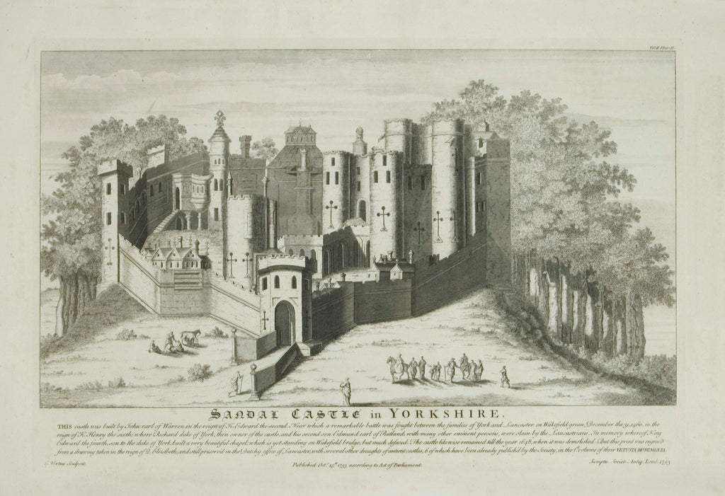 Sandal Castle in Yorkshire: Society of Antiquaries of London 1753