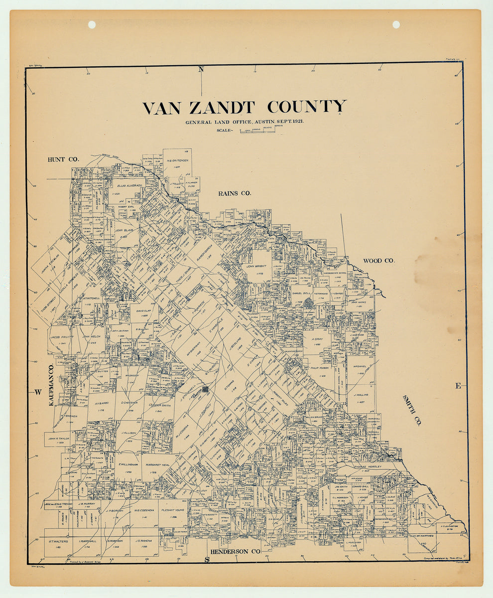 Van Zandt County Sketch File 29c, 39459, Van Zandt County Sketch File 29c,  General Map Collection, 39459, Van Zandt County Sketch File 29c, General  Map Collection, Search results, Search