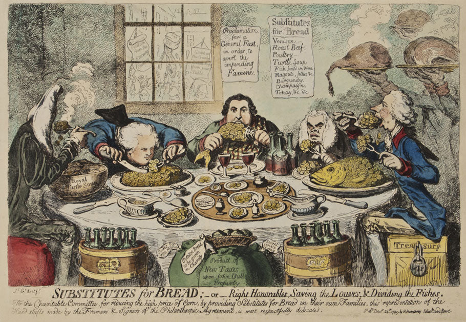 Substitutes For Bread: James Gillray 1851