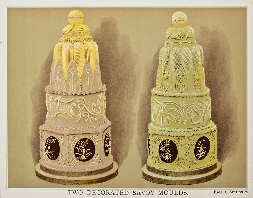 Two Decorated Savoy Moulds: T. Percy Lewis & A. G. Bromley 1903
