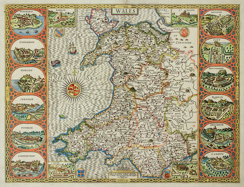 Old map of Wales