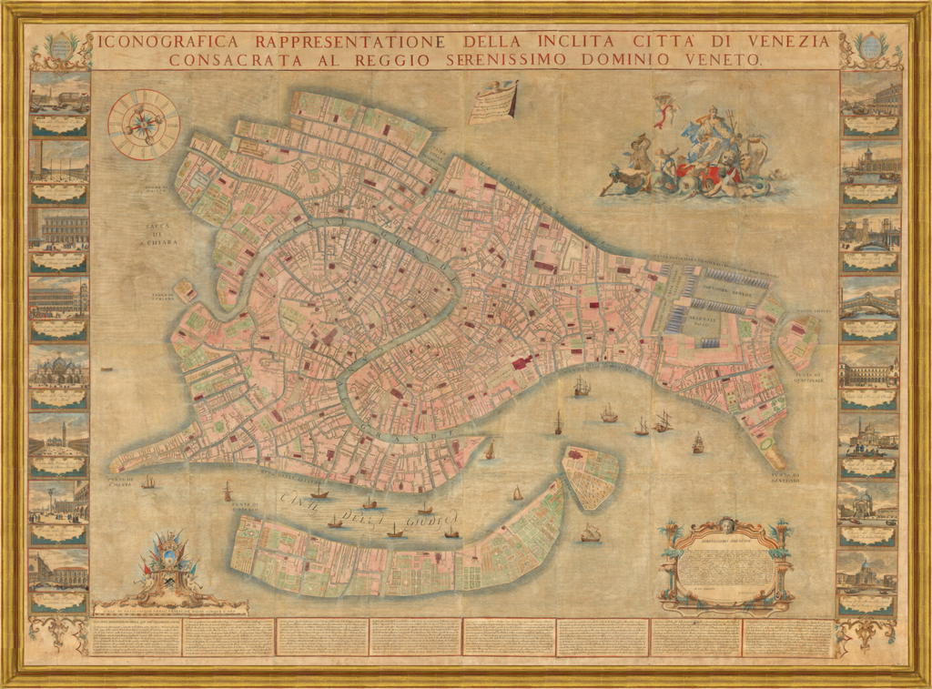 The Finest Eighteenth Century Map of Venice: Ughi, 1729 [1739]