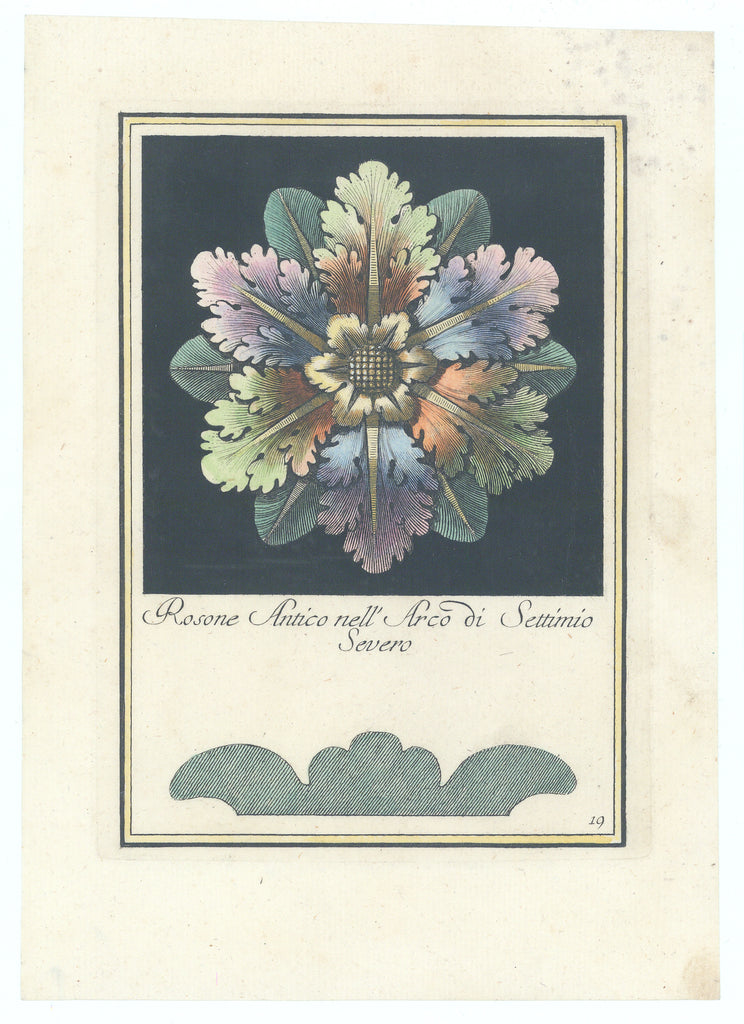 Rosone Antico nell' Arco di Settimio Severo: Antonini, 1781