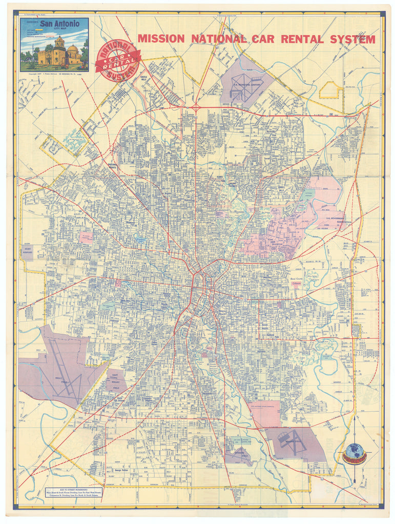 Ashburn's San Antonio City Map: Ashburn, 1957