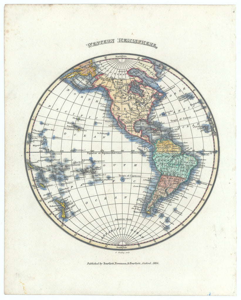 Western & Eastern Hemispheres: Bartlett, Newman & Bartlett, 1816