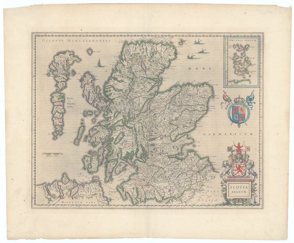 [Scotland] Scotia Regnum: Blaeu, c.1640