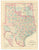 County Map of Texas and Indian Territory: Bradley & Co., 1881