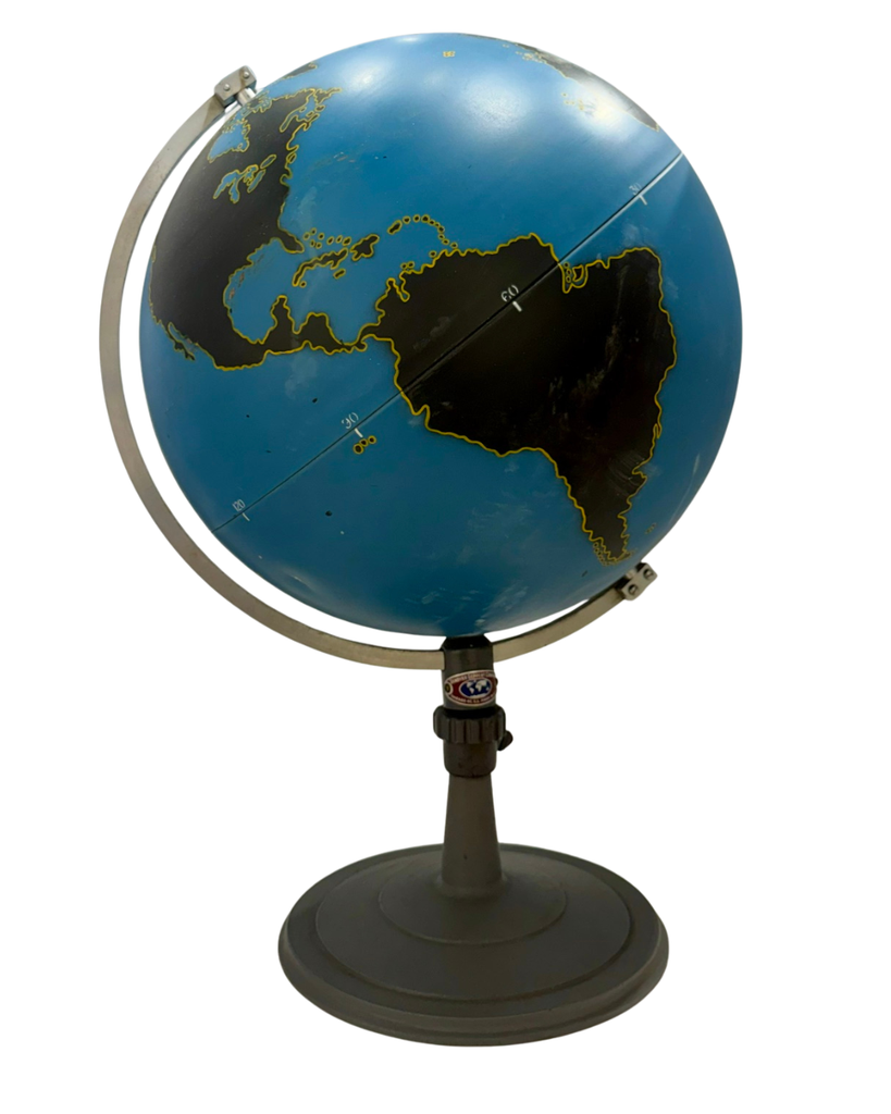 Slated Outline Activity Globe [Military Planning]: Denoyer-Geppert Co., c.1939