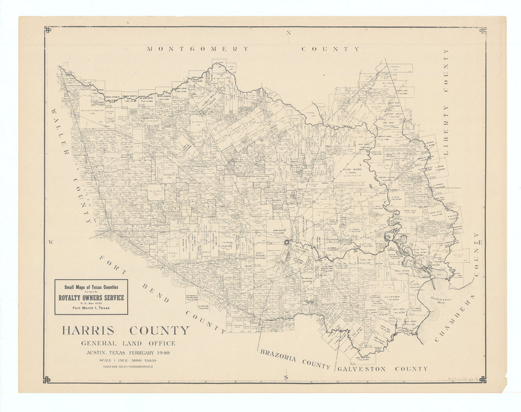 Harris County: Royalty Owners Service, c.1940