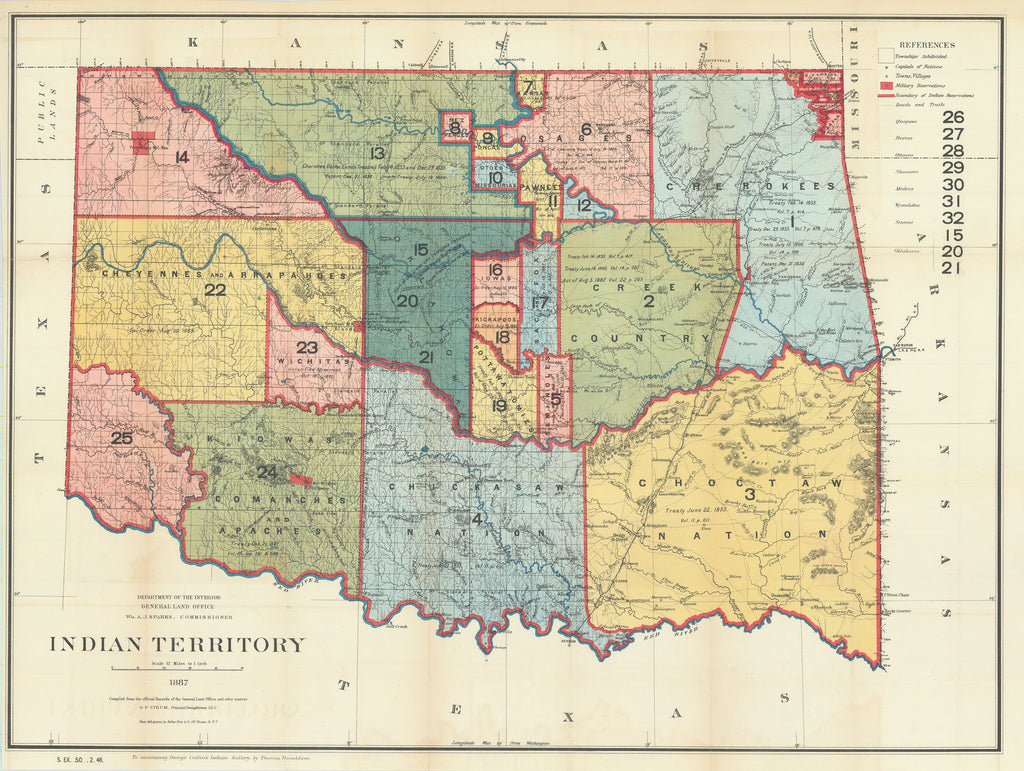 Indian Territory: General Land Office, 1887