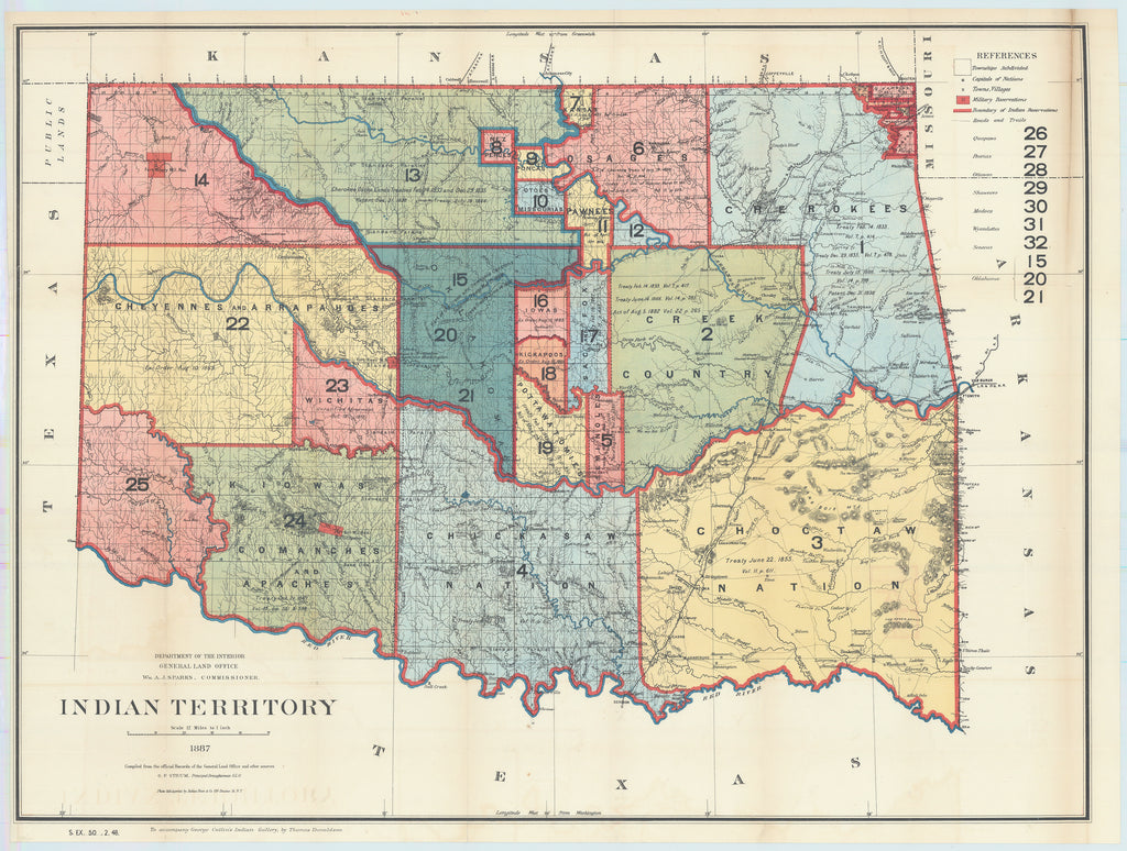 Indian Territory: General Land Office, 1887