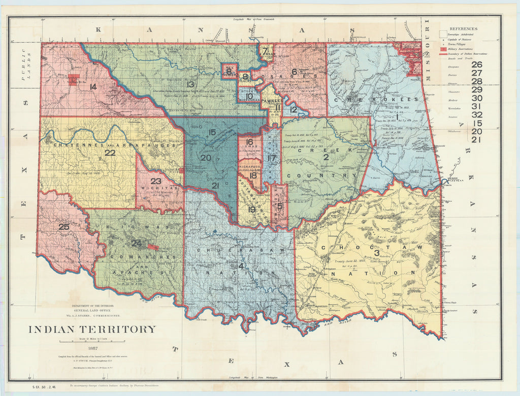 Indian Territory: General Land Office, 1887