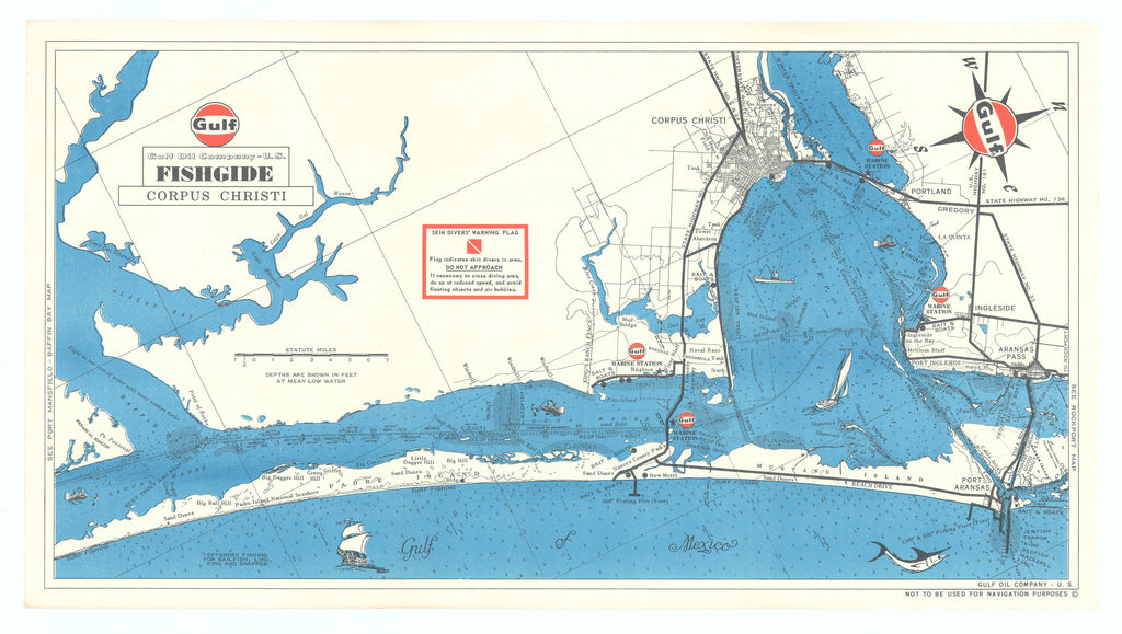 Gulf Oil Company Fishgide, Corpus Christi: Gulf Oil Company, c.1970