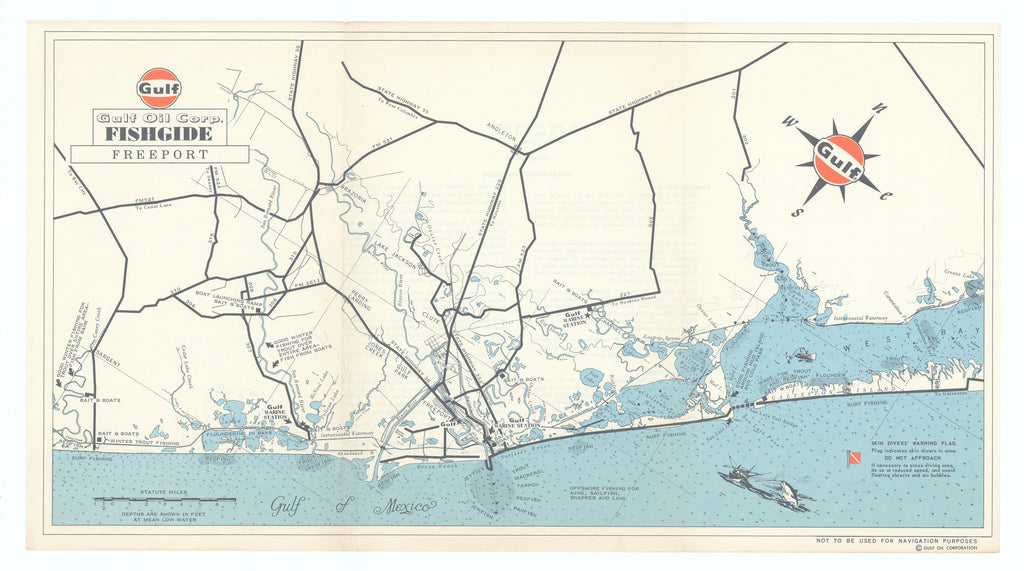 Gulf Oil Corp. Fishgide, Freeport: Gulf Oil Company, c.1950