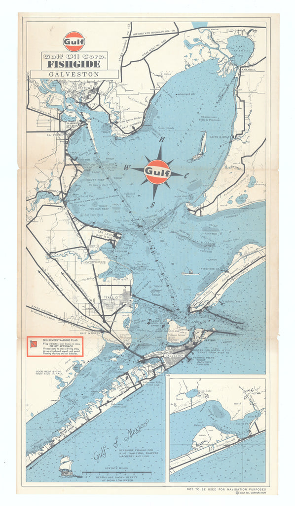 Gulf Oil Corp. Fishgide, Galveston: Gulf Oil Company, c.1950