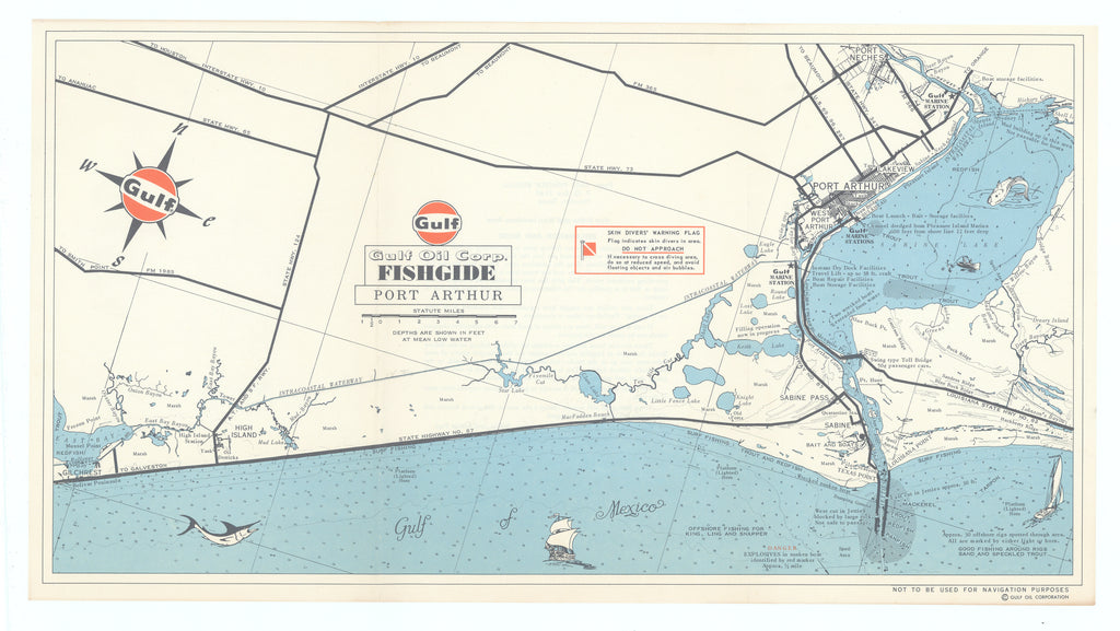 Gulf Oil Corp. Fishgide, Port Arthur: Gulf Oil Company, c.1950