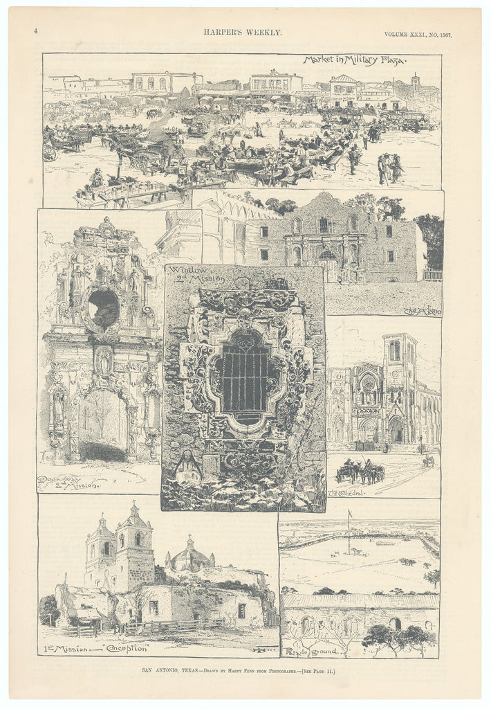 San Antonio, Texas: Harper's Weekly, 1887