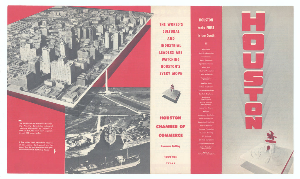Houston Pamphlet: Chamber of Commerce, 1949