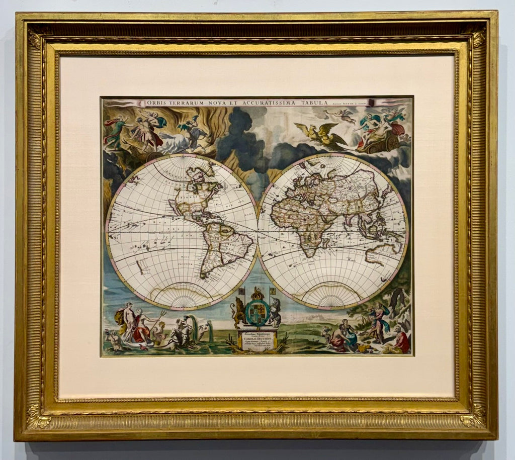 Orbis Terrarum Nova et Accuratissima Tabula...: Pitt and van Loon, 1680