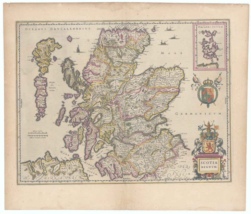 [Scotland] Scotia Regnum: Janssonius, c.1646