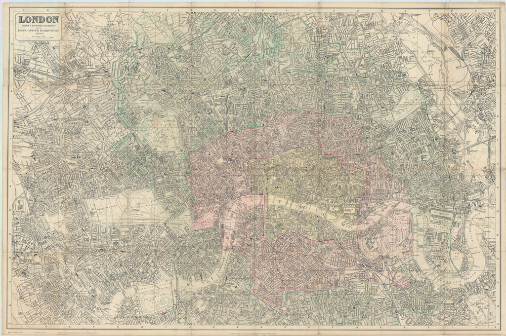 London, Drawn & Engraved Expressly For the Post Office Directory: Kelly's Directories Limited, 1904