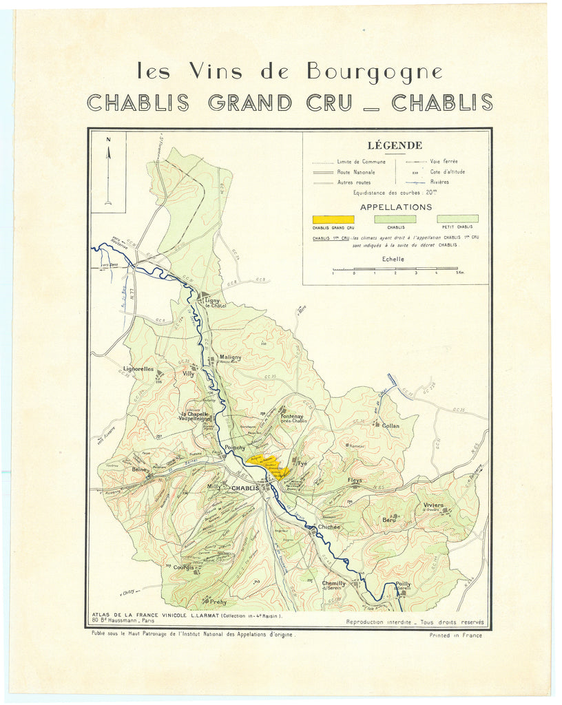 Les Vins de Bourgogne - Chablis Grand Cru_Chablis: Larmat, 1953