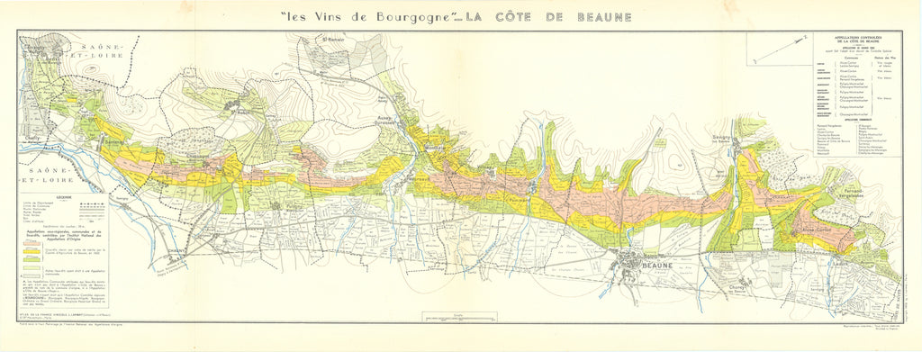 Les Vins de Bourgogne - La Cote de Beaune: Larmat, 1953