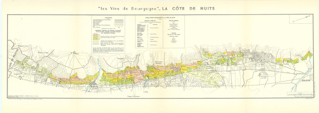 Les Vins de Bourgogne - La Cote de Nuits: Larmat, 1953