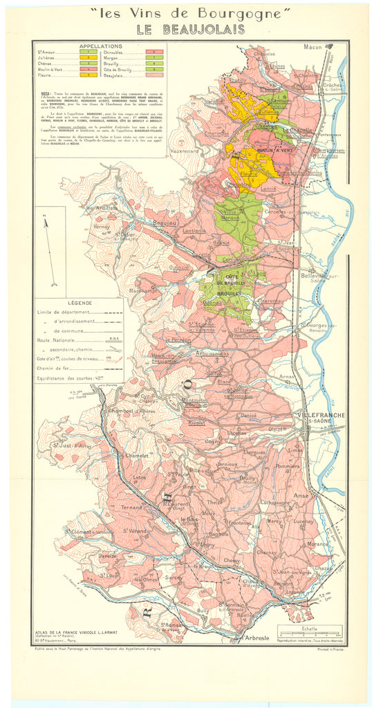 Les Vins de Bourgogne - Le Beaujolais: Larmat, 1953