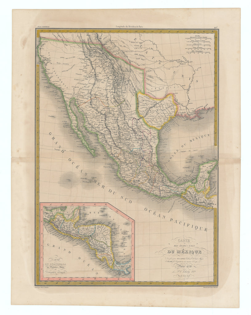 Du Mexique [Republic of Texas]: Lapie, 1838