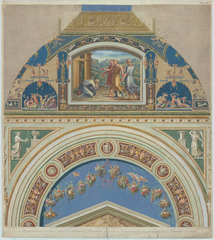 Abraham di ostio Tebernaculi: A Spectacular Lunette from the Vatican Loggia by Raphael, 1772-1774