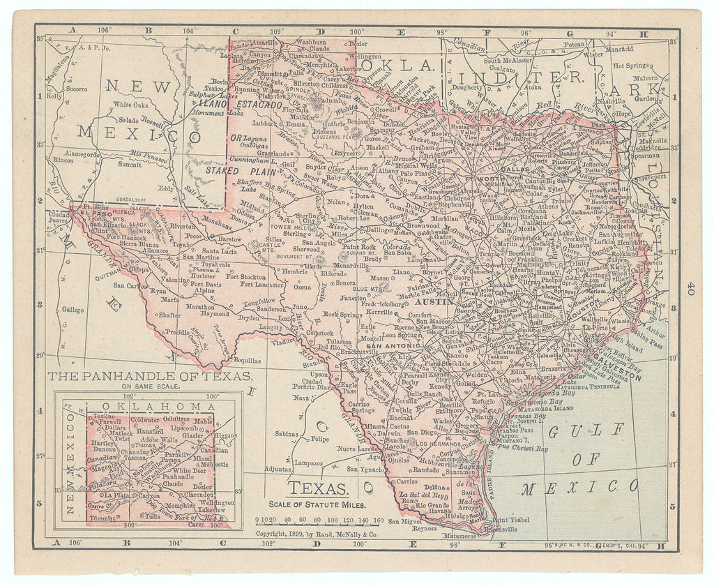 Texas: Rand McNally & Co., 1899
