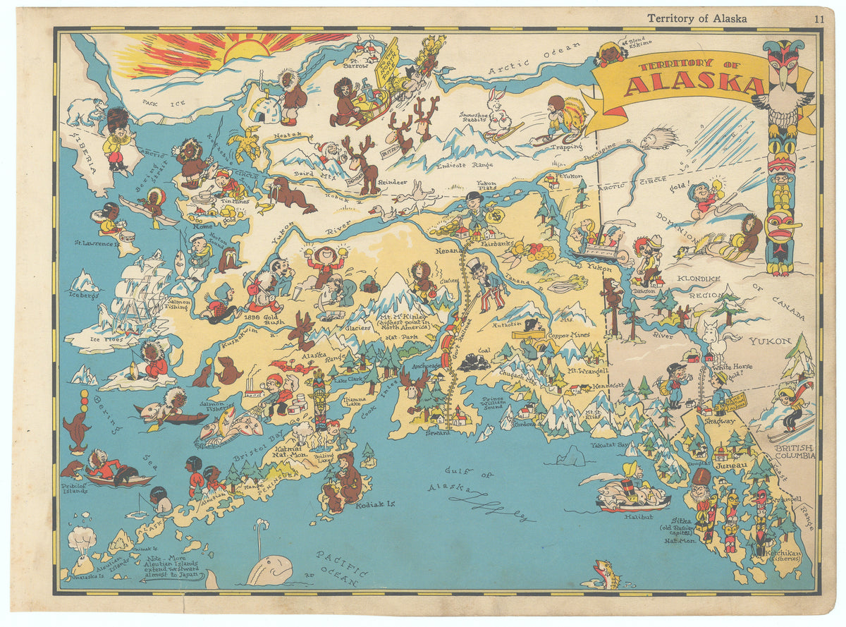 Alaska: Ruth Taylor White, 1935 – The Antiquarium Antique Maps ...