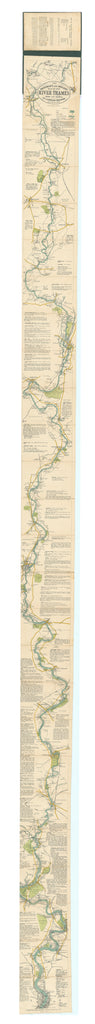 The Oarsman's and Angler's Map of the River Thames: Stanford, 1906