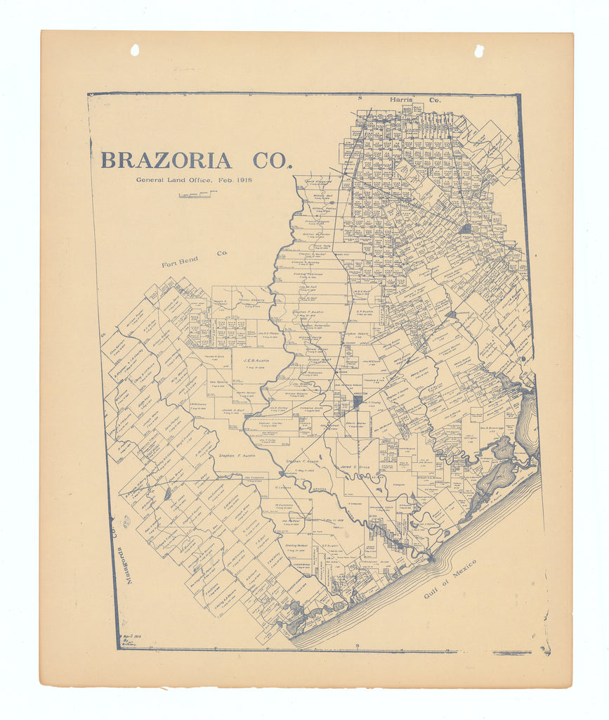Brazoria County: Texas General Land Office, c.1927