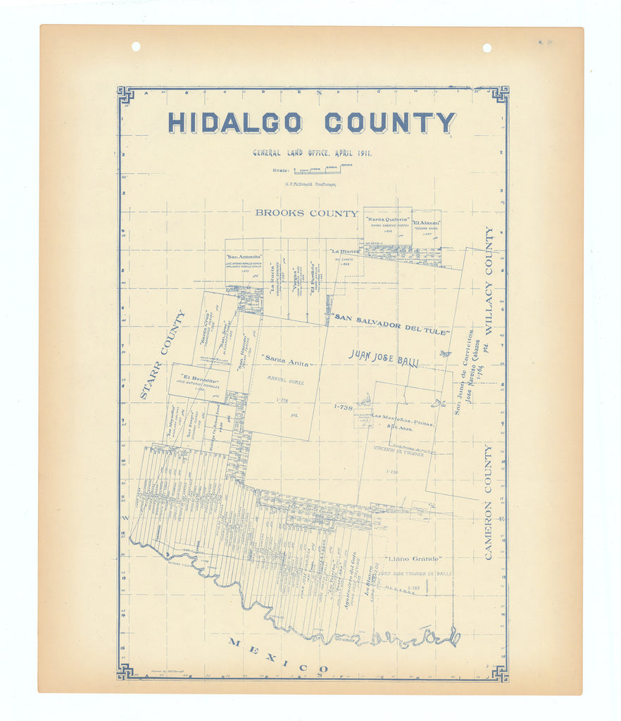Hildago County: Texas General Land Office, c.1927