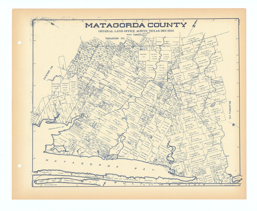 Matagorda County: Texas General Land Office, c.1927
