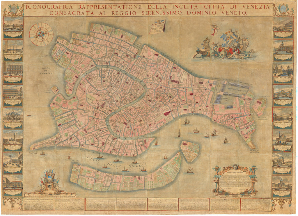 The Finest Eighteenth Century Map of Venice: Ughi, 1729 [1739]